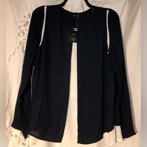 Satin Blouse NWT SIZE XL  it seems small for an XL blouse